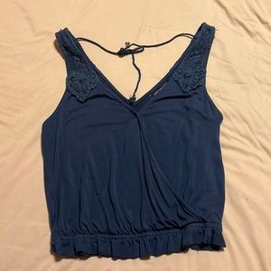 American Eagle Teal Crop Top